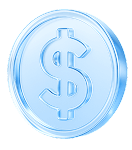 dollar coin icon