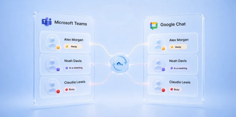 Beyond Messaging: Synchronizing Presence Across Microsoft Teams and Google Chat 